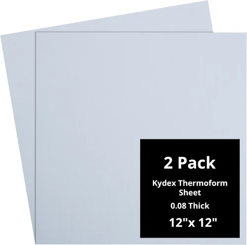 Vista 80 de Kydex Sheets - Solid Color DIY Kit for Crafting Holsters, Sheaths, and Mag Pouches - (8x8, 8x12, 12x12), Premium Thermoform Sheets - Thick, Durable