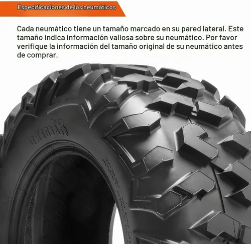 Vista 7 de HALBERD Neumáticos ATV 24x8-12 y 24x10-11,6PR todo terreno, juego de 4