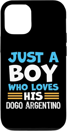 Vista 26 de Just a Boy who Loves his Dogo Argentino Case for iPhone 16