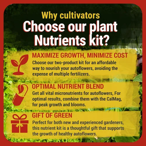 Vista 4 de Cronk Nutrients Bonnie & Clyde Autofloreciente Nutrients Bloom and Grow - Kit de nutrientes para plantas autoflorecientes que aumentan
