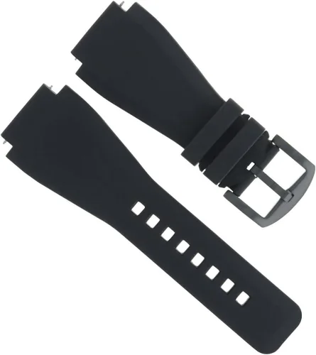 Vista 4 de Ewatchparts PULSERA DE CAUCHO DE SILICONA PARA MICHAEL KORS WATCH BLACK PVD HEBILLA