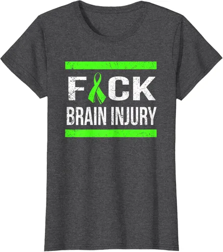 Vista 6 de Apoyo Daño cerebral Concienciación T Shirt, mujer L, Asphalt Negro