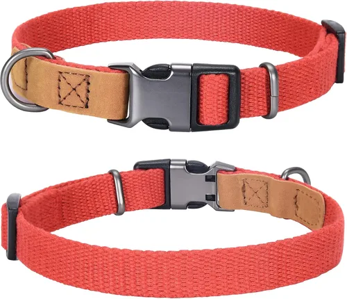 Vista 24 de Mile High Life Collar ajustable de polialgodón suave y fuerte con hebilla de liberación rápida para perros pequeños a grandes
