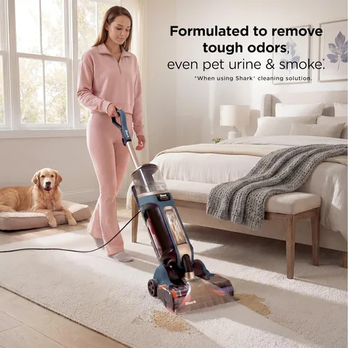 Vista 10 de Shark CarpetForce EX501BRN - Limpiador vertical ultraligero para alfombras y alfombras, dos modos de limpieza, rollo de cepillo DirtDisrupt
