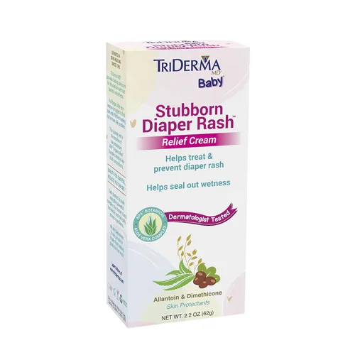 Vista 7 de TriDerma Crema para aliviar la erupción del pañal obstinada - Elegible para la FSA 2.2 oz