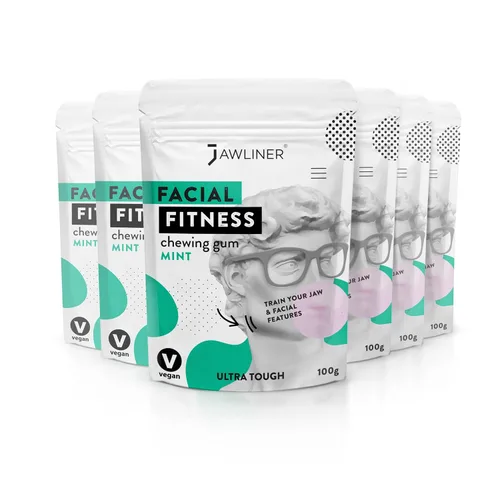 Vista 14 de Jawliner® - Pioneros de la goma de mandíbula artesanal más resistente 15 veces más dura, incluye 12 semanas de entrenamiento - Goma sin azúcar sabor