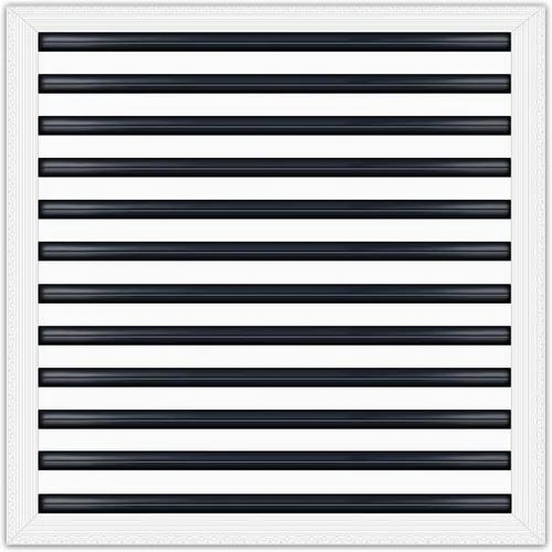 Vista 15 de BUILDMART - Cubierta de ventilación de CA moderna 24x24 - Ventilación decorativa de aluminio blanco - Difusor de ranura lineal estándar - Rejilla
