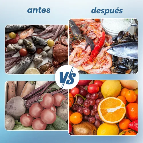 Vista 4 de Cudinham - Limpiador y Purificador de Frutas y Verduras, Máquina de Lavado con Forma de Cápsula, Tecnología de Desinfección de Iones OH para Limpiar