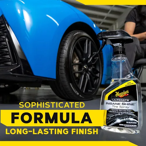 Vista 8 de Meguiar's Ultimate Insane Shine - Aerosol para neumáticos, 16 onzas