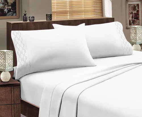 Vista 2 de Home Sweet Home - Juego de ropa de cama transpirable extra suave y resistente a las arrugas, juego de sábanas de 4 piezas con bolsillo profundo