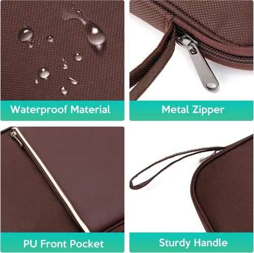 Vista 4 de Organizador de electrónica, bolsa organizadora de cables de viaje, compacta, impermeable, accesorios electrónicos, estuche para cables duros