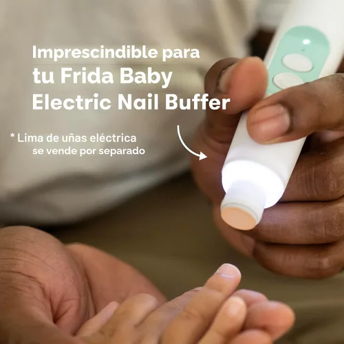 Vista 3 de Frida Baby Almohadillas eléctricas de repuesto para uñas, seguro y fácil de arreglar, recortar y limar uñas para recién nacidos, niños pequeños