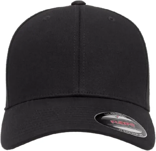 Vista 3 de Flexfit 5001 - Gorra de béisbol de sarga de algodón, 6 paneles Negro