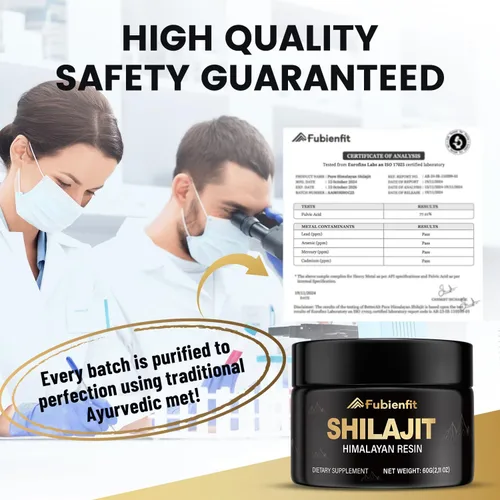 Vista 6 de Resina de Shilajit Puro del Himalaya - Shilajit Puro para Hombres y Mujeres, Suplemento Orgánico de Ashwagandha con Más de 85 Minerales y Ácido