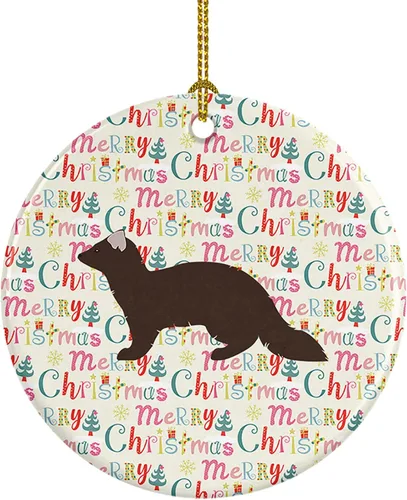 Vista 124 de Caroline's Treasures Adorno de cerámica de avestruz común para árbol de Navidad, decoración colgante para el hogar, Navidad, vacaciones, fiesta