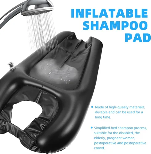 Vista 2 de Almohadilla inflable para la cabeza, champú para el cuello, almohadilla de champú portátil, almohadilla para el cuello, almohadilla de champú