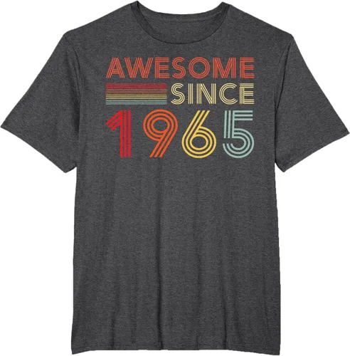 Vista 16 de Camiseta retro de 60 cumpleaños decoraciones para hombres 60 años 1965 60, Negro