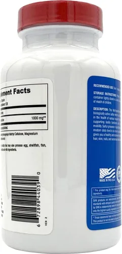 Vista 7 de SAN MSM, 1000 mg, 120 cápsulas