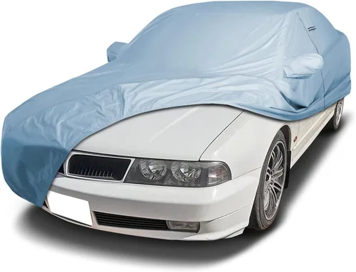 Vista 33 de iCarCover Funda de auto premium para Mitsubishi Lancer 2001-2017, resistente al agua, para todo clima, ajuste personalizado, para interior y plateado