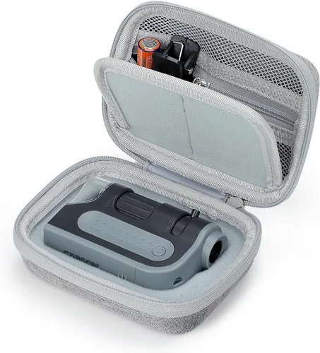 Vista 8 de Funda de viaje para microscopio de bolsillo LED Carson MicroBrite Plus 60x-120x Estuche de transporte portátil duro bolsa gris