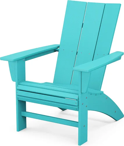 Vista 9 de POLYWOOD Silla Adirondack moderna Curveback Negro
