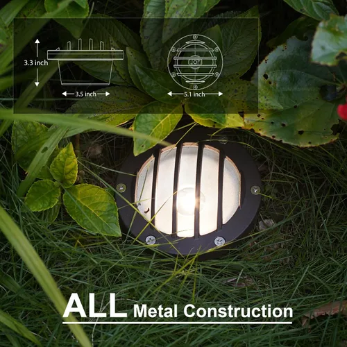 Vista 7 de GOODSMANN Luces LED de bajo voltaje para paisaje, 4 W, 12 V, 200 lúmenes, blanco cálido con conector de cable para terraza, escalón, jardín