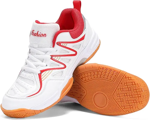 Vista 7 de Zapatos de pickleball para hombre, zapatos de tenis de bádminton para interiores y exteriores, zapatos de entrenamiento de cancha, zapatos