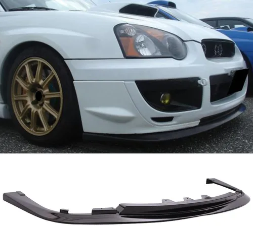 Vista 12 de Borde de parachoques delantero para Subaru Impreza WRX STI 2004-2005 Negro