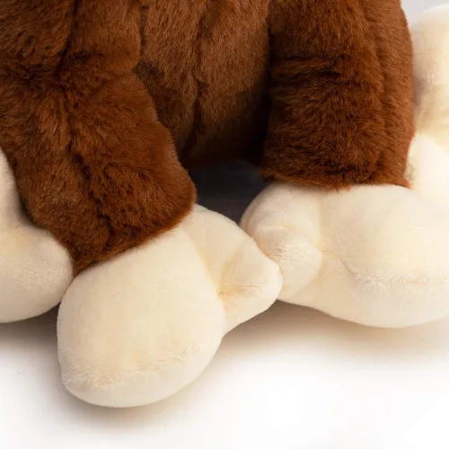 Vista 7 de HollyHOME Monkey Stuffed Animal, Cute Cuddly Stuffed Monkey Plush,12” Brown Marrón