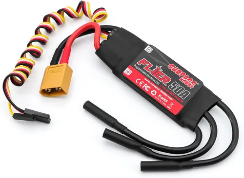 Vista 11 de Surpass 20A ESC sin escobillas 5.5V/4A BEC, XT60 y enchufe de 0.1 in para RC de ala fija