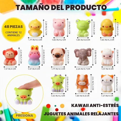 Vista 2 de Halloscume 48 paquetes de juguetes de animales jumbo de levantamiento lento