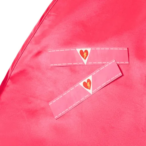 Vista 5 de C.R. Gibson Pink 'Big Sister' Superhero Cape Children's Costume, 3pc, 22'' L