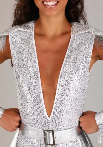 Vista 4 de Disfraz de Vaquera Espacial Sexy para Mujer Multicolor