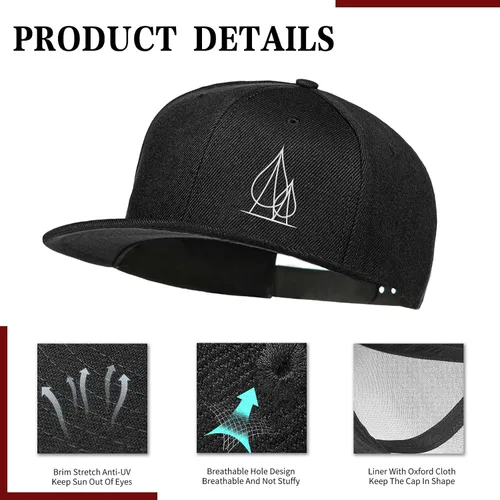 Vista 30 de Puerto Rico Hat Snapback Hats for Men Women, Puerto Rico Flag Design, Anjustable Trucker Cap Flat Brim