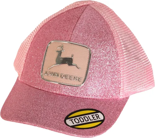 Vista 2 de John Deere Gorra Historic Tm con purpurina rosa-talla única, Rosado