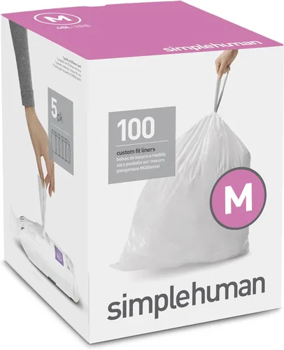 Vista 59 de simplehuman Forro para bote de basura de ajuste personalizado, 45 litros/12 galones, 20 unidades (paquete de 2)