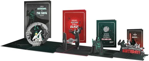 Vista 13 de Lovepop Star Wars™ The Death Star™ Tarjeta Desplegable de Enfrentamiento de la Estrella de la Muerte, Tarjeta 3D, Tarjeta de Cumpleaños, Tarjeta