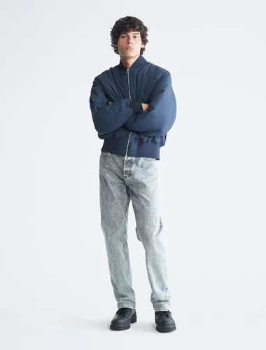 Vista 4 de Calvin Klein Chaqueta bomber con cremallera y logotipo mate para hombre
