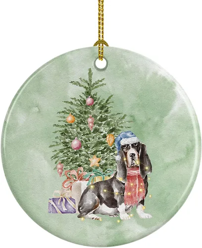 Vista 40 de Caroline's Treasures Bulldog, Bulldog inglés #2 y árbol de cerámica adorno colgante para árbol de Navidad, decoración colgante para el hogar