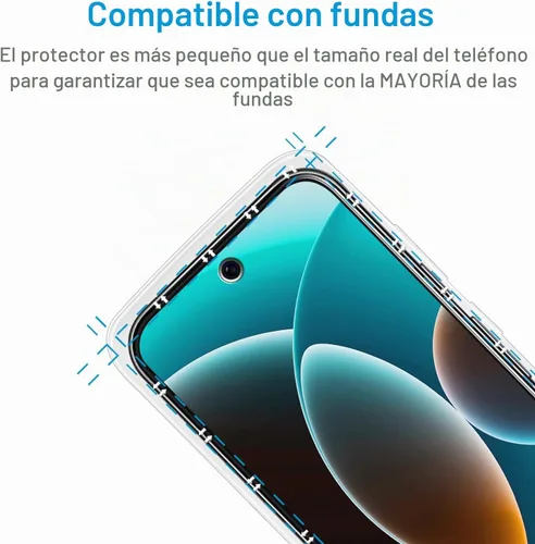 Vista 5 de Paquete de 2+2 protectores de pantalla de privacidad para Google Pixel 9 vidrio templado