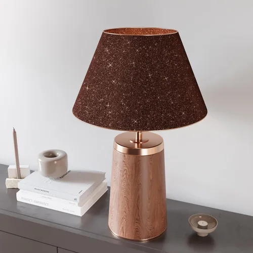 Vista 6 de CRE8TIVE Papel tapiz marrón oscuro con purpurina, borde de pared para despegar y pegar, 8 x 80 pulgadas, papel tapiz de tela brillante, extraíble