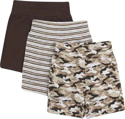 Vista 2 de Hanes Ultimate Baby Flexy - Pantalones cortos de punto ajustables, paquete de 3