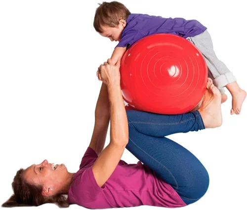 Vista 3 de Gymnic LP8801 Physio Roll, 40, Rojo, Hecho en Italia