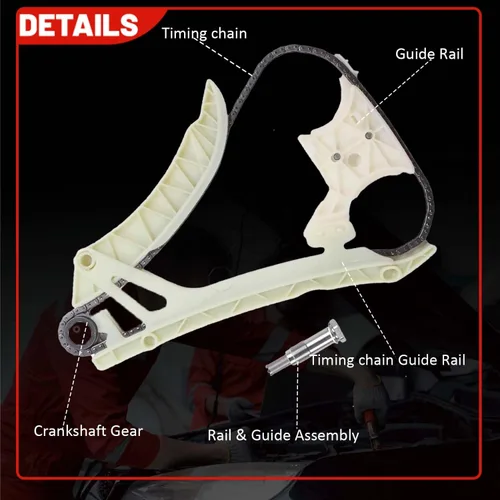 Vista 4 de AUCERAMIC 11317592850 Kit de cadena de distribución del motor para BMW 125i 220i 228i 320i 328i 428i 528i 528i X1 X3 X4 X5 Z4 2.0L L4 Turbo N20B20