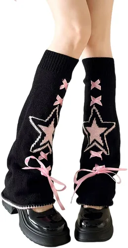 Vista 40 de Sexybody Calentadores de piernas para mujer, Y2K Kawaii con estampado de araña, gótico, Harajuku, Lolita, elegantes y bonitos, calcetines japoneses