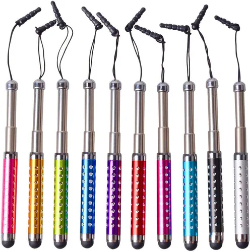 Vista 8 de IC ICLOVER 10 lápices capacitivos retráctiles brillantes para iPhone 14/13/12/11/PRO/Max/X/XS MAX, iPad, iPod, Samsung, teléfono Android, Kindle