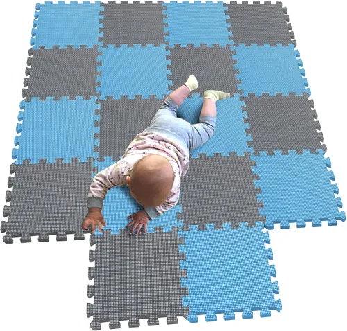 Vista 11 de MQIAOHAM® Alfombras de juego de rompecabezas de 18 piezas, alfombra de juego suave para bebés, azulejos de espuma entrelazados para niños, tapetes