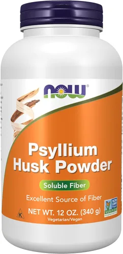 Vista 9 de NOW Foods Suplementos, polvo de cáscara de psyllium, proyecto verificado sin OMG, fibra soluble, 24 onzas