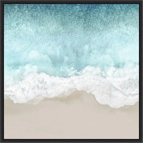 Vista 11 de Amanti Art Lienzo enmarcado para pared, 16 x 16 pulgadas, olas del océano II, por Maggie Olsen, lienzo enmarcado para pared, obras de arte de playa