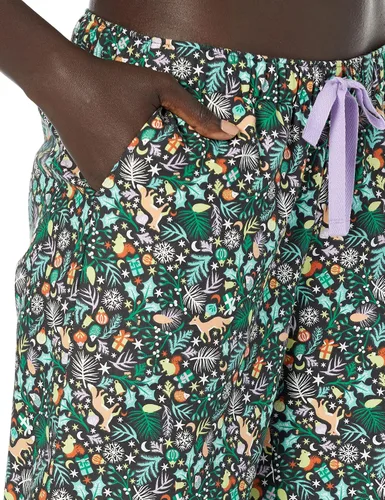 Vista 3 de Tienda Essentials Conjunto de pijama de franela de manga larga con botones frontales para mujer